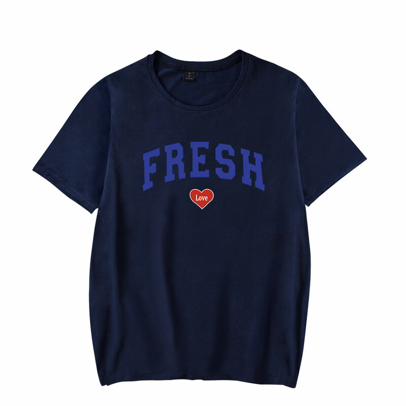 Sturniolo trojaczki koszulki uniwerek bluzka Fresh Love Merch Print męskie damskie casualowe bawełniane topy z krótkim rękawem