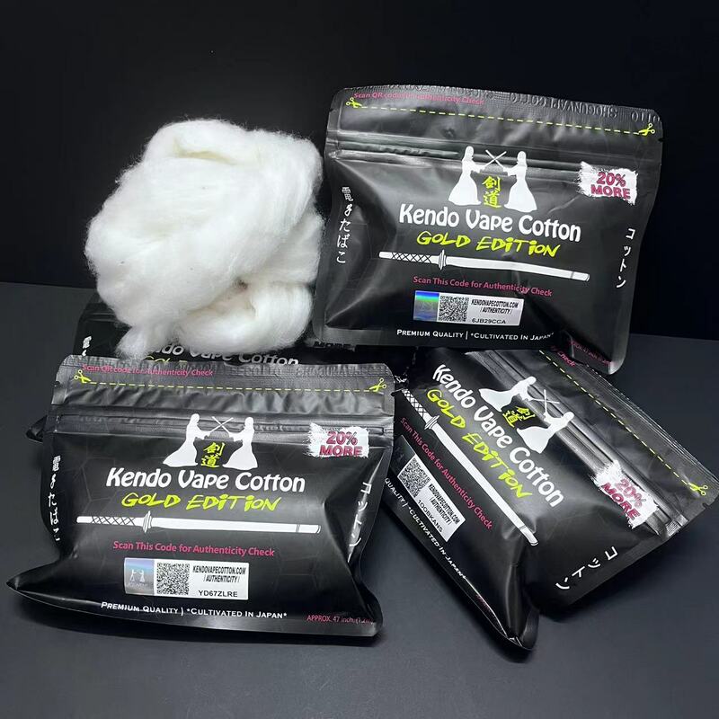 Kendo-algodón orgánico preconstruido, fibra larga de lana, D-L/M-T-L/mecha de malla, insípido, L 1,2 m, accesorios de algodón para muebles, Bacon Prime