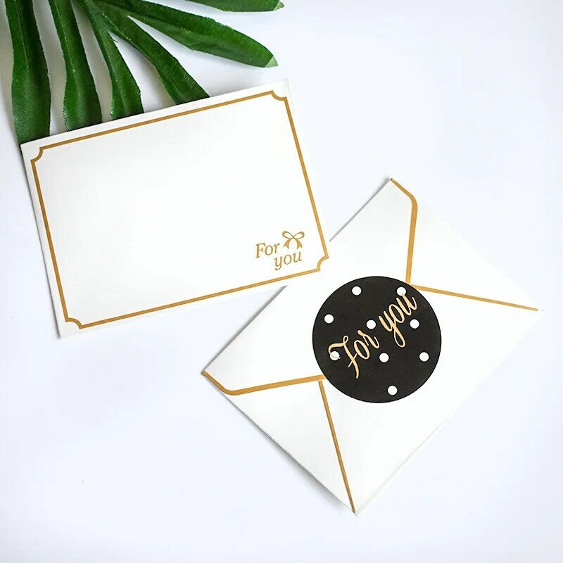 50pcs/lot Gilded Envelope Small Business Supplies Faire Part Mariage Paper Postcard Envelopes for Wedding Invitations Stationery