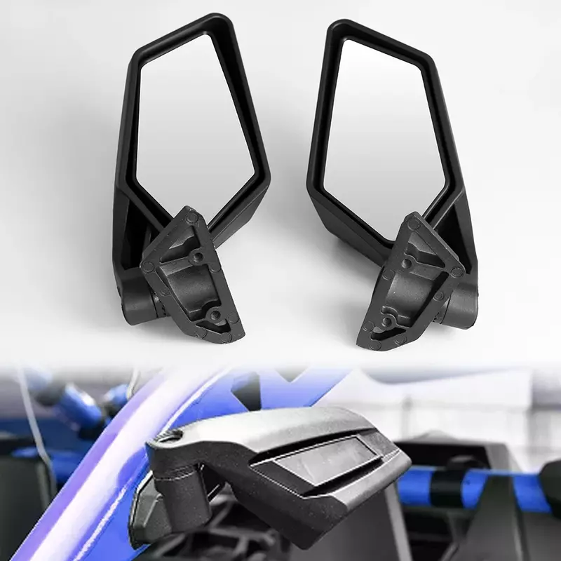 Left & Right UTV Side View Mirrors Rearview Mirror Adjustable For Maverick X3 MAX X DS Turbo 2017-2020 Accessories