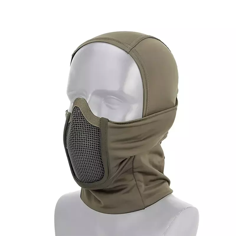 ARM NEXT masker wajah penuh taktis topi Balaclava motor tentara Airsoft Paintball tutup kepala jaring logam masker pelindung berburu