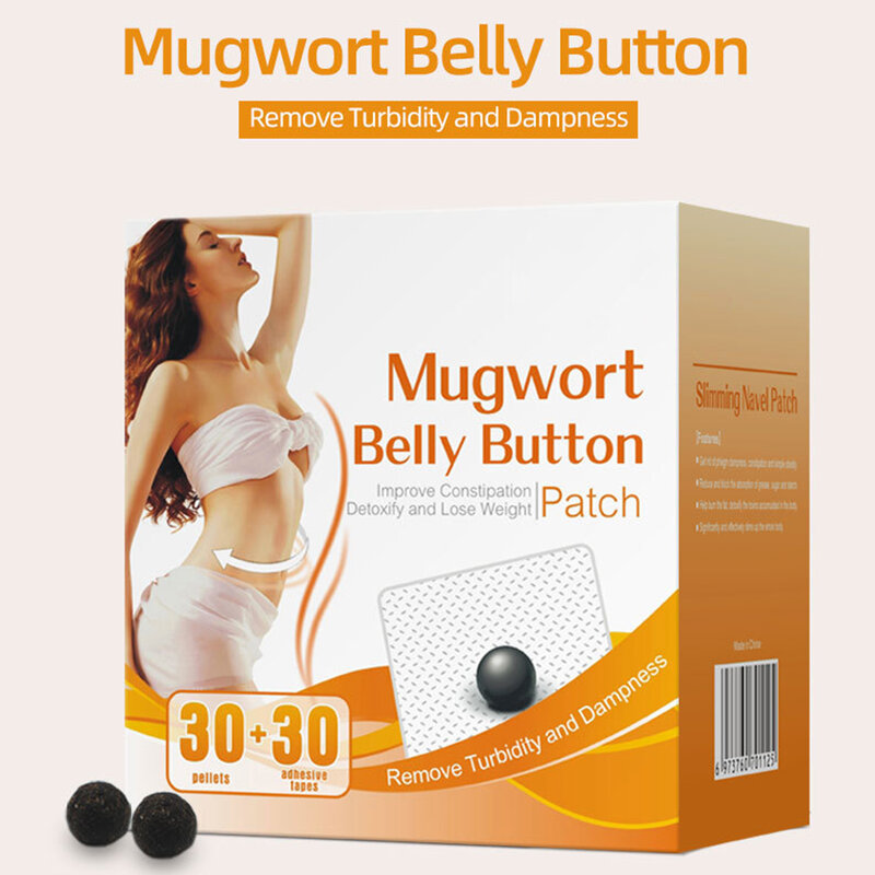 Belly Button Patch Mugwort Sticker Contains Natural Herbs 30 Pieces Natural Belly Patch For Postpartum Recovery Small Belly Weak