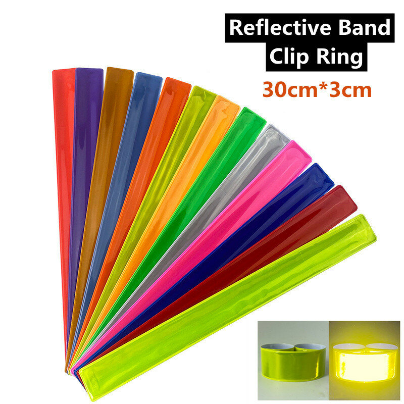 Reflective Bands for Kids Night Security Walking Running Cycling Safety Bracelets Reflector for Things Wristbands Armbands 1Pc