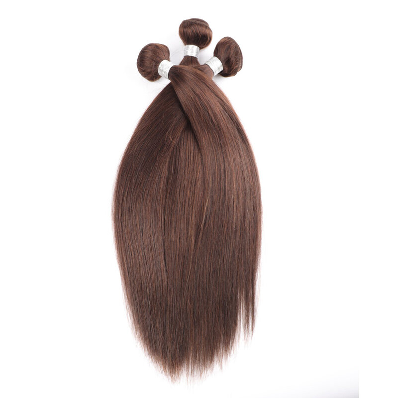 Mechones de cabello liso de la India, extensiones de cabello 100% humano tejido, puede comprar 3 mechones, 8-28 pulgadas, Remy