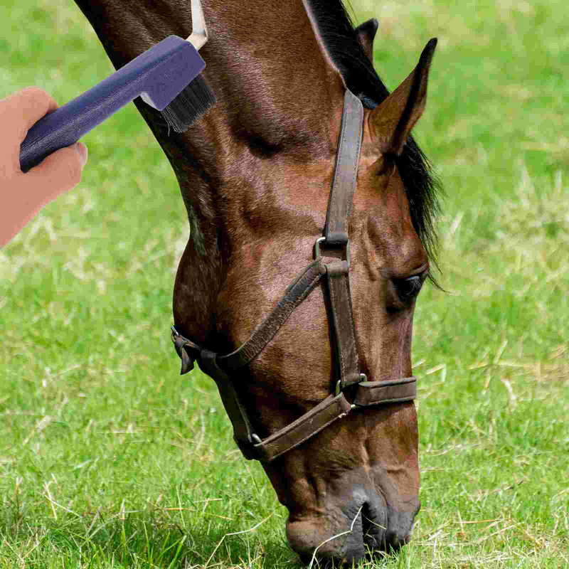 Plastic Horse Hoof Pick Brush Grip Hoof Pick Handle Cleaning Brush Horseshoe Grooming Tools Portable Hoof Pick Horse