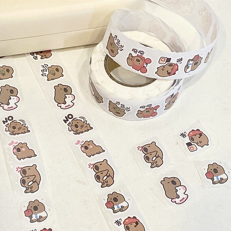 HOT 500pcs Cartoon Capybara Sticker Decals Decoration DIY Phone Notebook Suitcase Laptop Fridge Kids Sticker