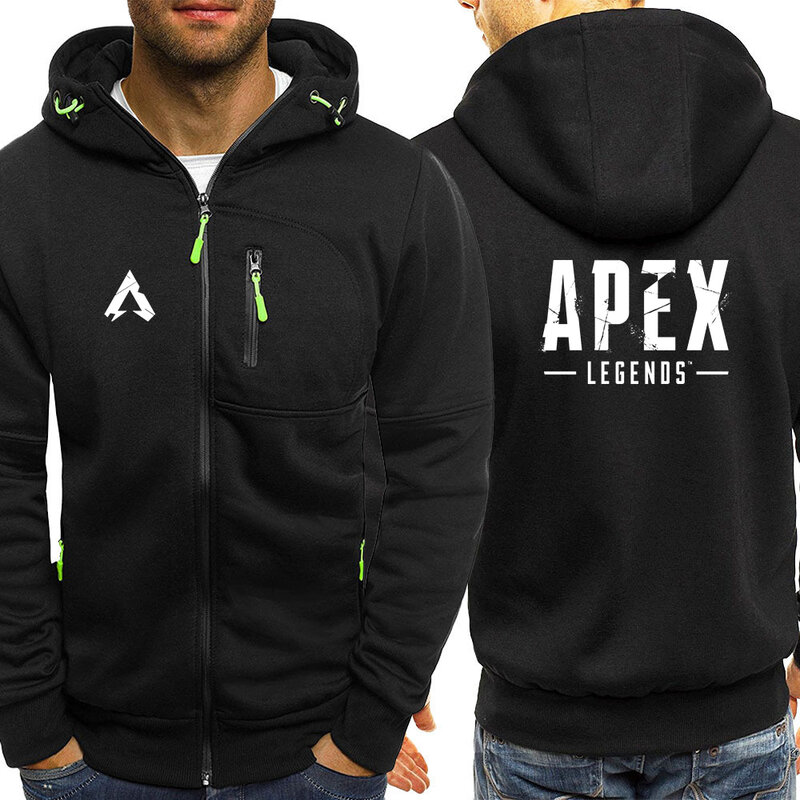 Apex Legends Game 2022 nuova felpa Casual a maniche lunghe da uomo abbigliamento sportivo felpe con cappuccio Streetwear giacche con cappuccio con cerniera top con cappuccio