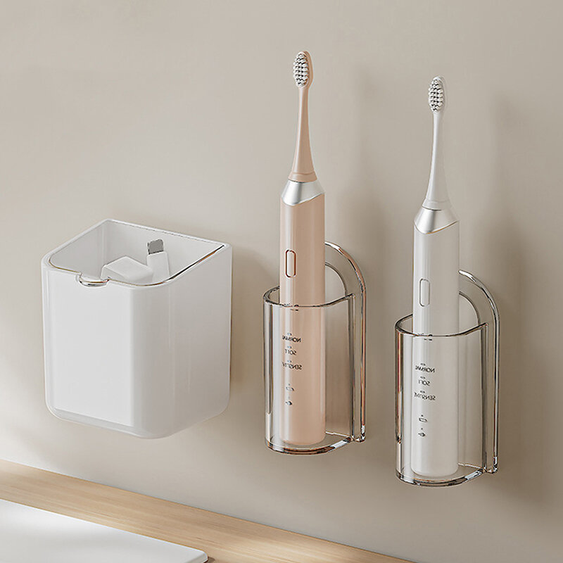 Подставка для электрической зубной щетки, настенный держатель для зубных щеток, Компактный органайзер для ванной комнаты, коробка для хранения аксессуаров
