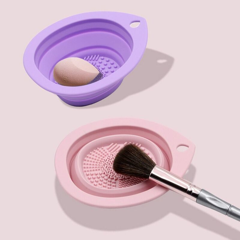 Składane pędzle do makijażu miska do czyszczenia nowy wielofunkcyjny żel silikonowy do czyszczenia miski kosmetyczne narzędzie do mycia kobiet