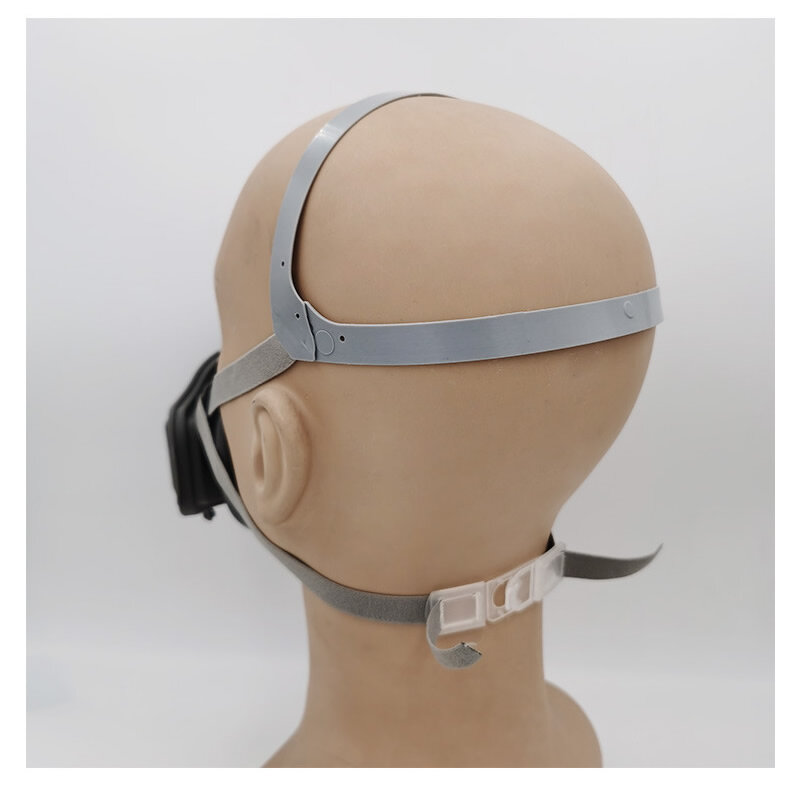 Masker Debu Setengah Wajah dengan Filter Karet Respirator Anti Debu Yang Dapat Digunakan Kembali untuk Alat Keselamatan Kerja Pemolesan DIY Perlindungan Kabut Harian