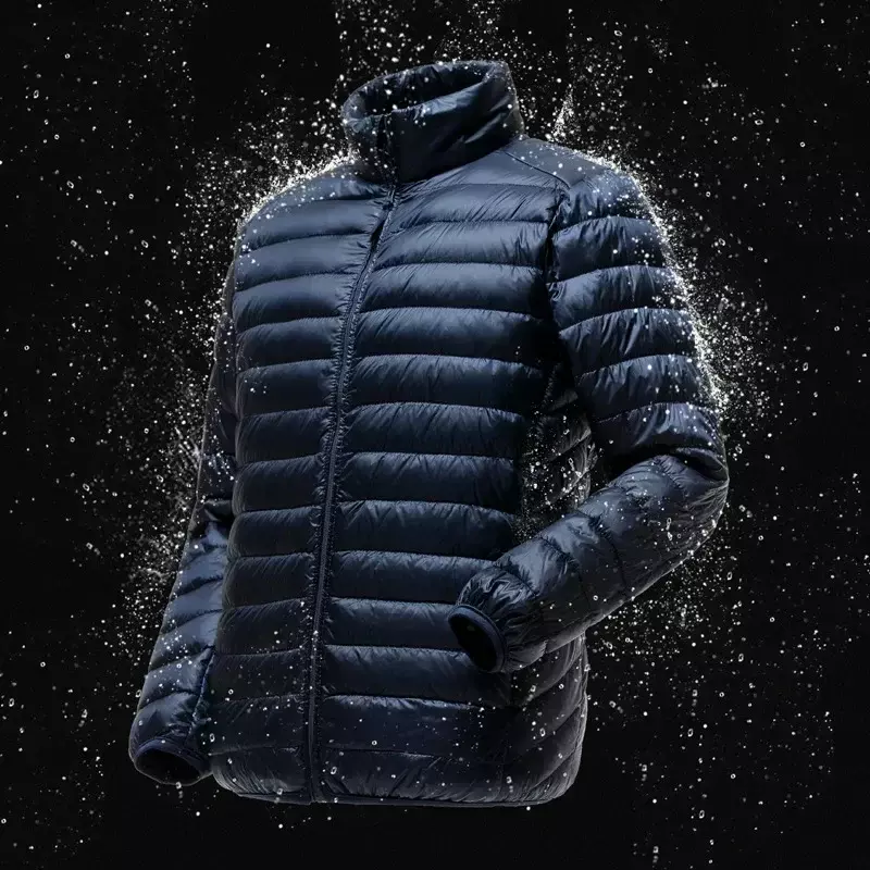 New Arrivals Autumn Winter Male Fashion Stand Collar Down Coats Men's Lightweight Water-Resistant Packable Puffer Jacket Coats