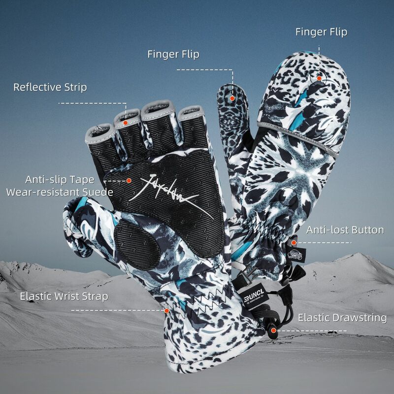 RUNCL Winter Angeln Handschuhe Warme Finger Handschuhe mit 3M Thinsulate Handschuhe Männer Frauen Skifahren Handschuhe Für Eis Angeln Jagd