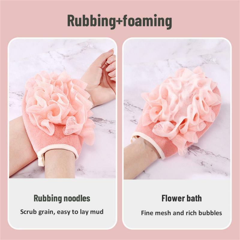 Bath Ball Gloves Can Be Reused Deep Cleaning Refreshing Shower Exfoliation Gentle Deep Cleansing Back Bath Bath Flower Effective