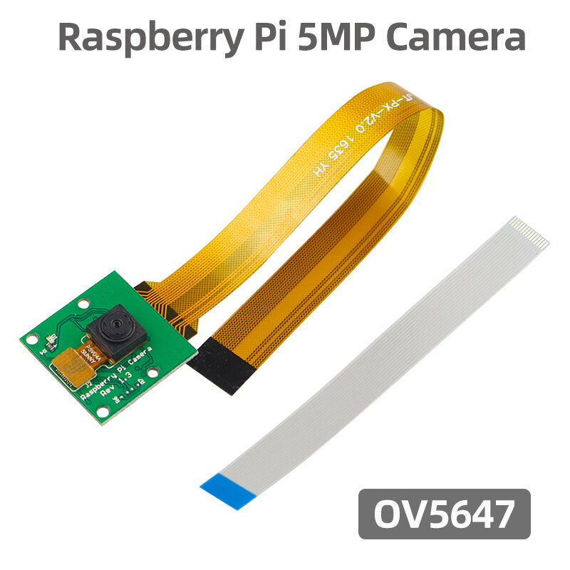Raspberry Pi กล้อง5/ศูนย์5MP เว็บแคมกล้อง OV5647 1080P พร้อมที่จับตัวเลือก FFC สำหรับ Raspberry Pi 5/4/3/ศูนย์2 W Pi0