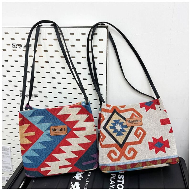 Animal Handbag New Canvas Embroidery Shoulder Bag Bohemia Style Shopping Bag Women