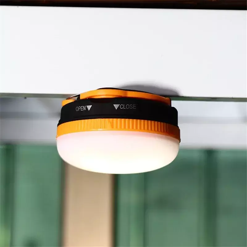 Bateria lub led ładowane na USB przenośna latarnia LED oświetlenie namiotu kempingowego z magnesem wisząca lub magnetyczna lampa awaryjna led