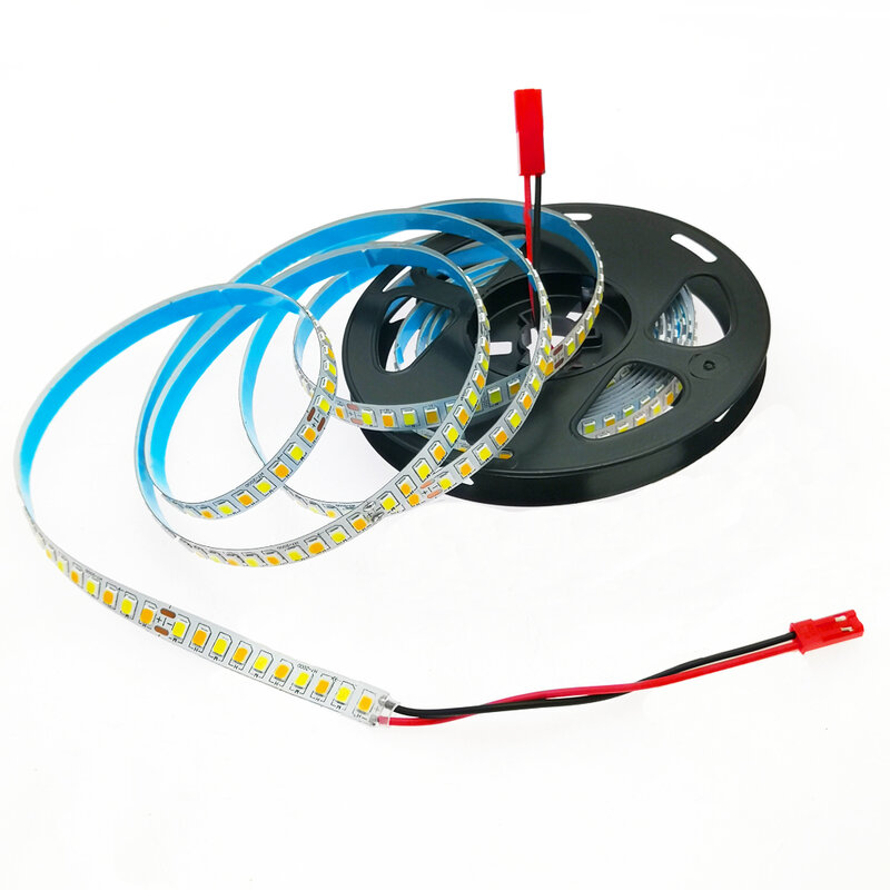 3 Meter zweifarbiger LED-Streifen 3000 200led/m 2-poliges 3-poliges flexibles Konstantstrom-Band 6500k k (51-60w) x2colors für Kronleuchter
