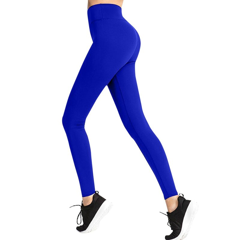 Womens Activewear Leggings Solid Sports Gym Leggings Fitness Women Yoga Pants High Waisted Solid Yoga Leggings Sport Pants