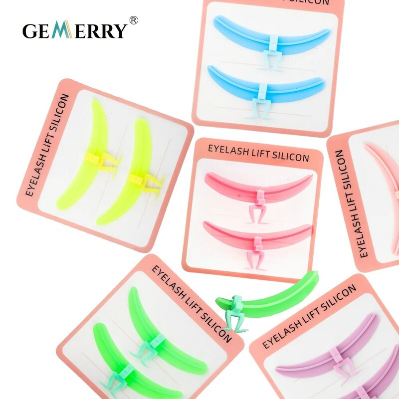 Gemerry Eyelash Separator for Lashes Extension Reusable Silicone Pads Eyelash Grafting For Beginners Professional Makeup Tool