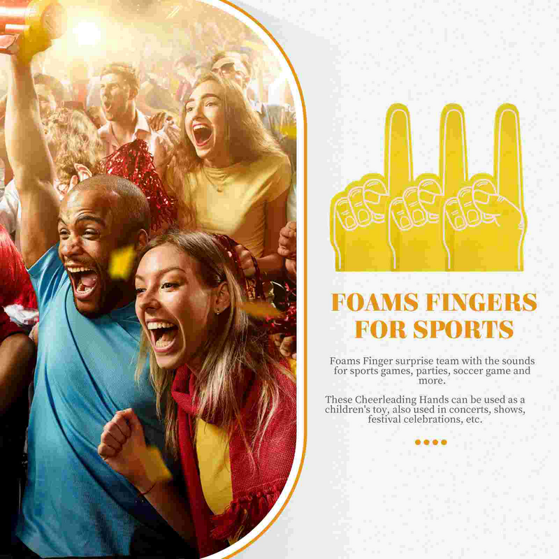 Finger Foams Sportscheerleading Party Hand Geeft De Voorkeur Aan Rekwisieten Noisefingers Makers Cheerleader Number Events Juichen Voetbal Poms Pom