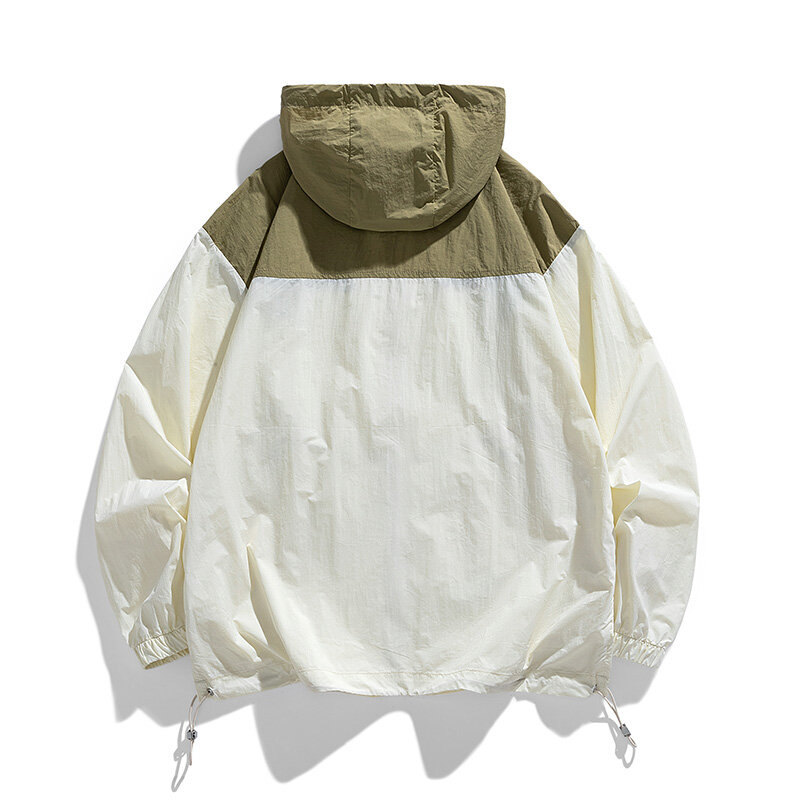 남성용 자외선 차단 재킷, 통기성 및 자외선 차단, 야외 낚시 후드 바람막이, 여름 남성 자외선 차단 의류, 2024 신제품