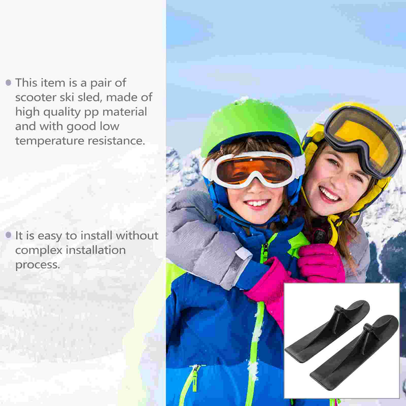 สกูตเตอร์ Ski Sled Snow Sledge สิ่งที่แนบมาสโนว์บอร์ด Skooteraccessory Dual Balance อุปกรณ์เสริมทนทาน