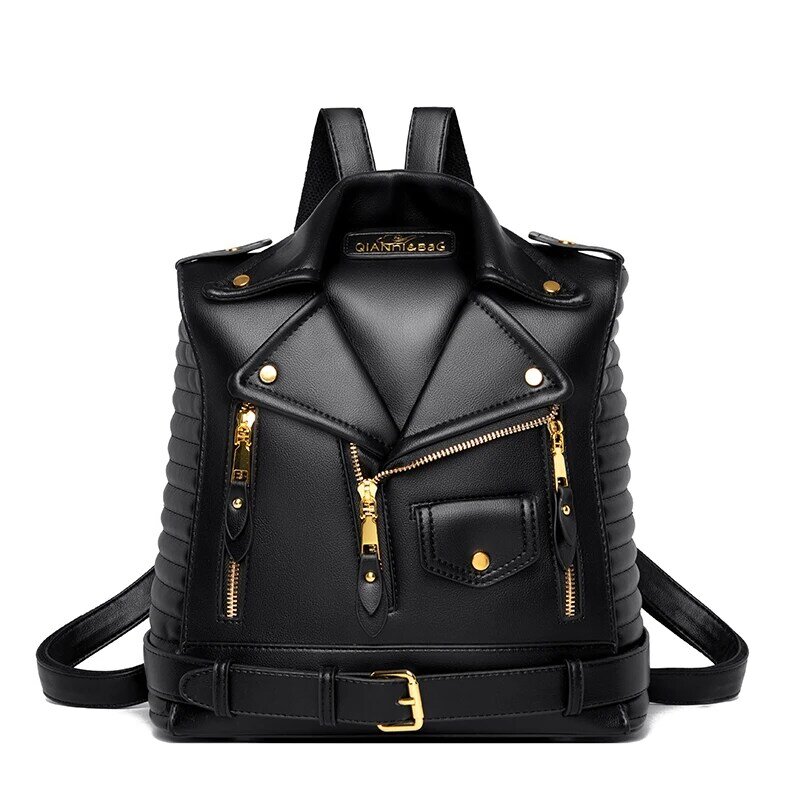 Женская сумка 2023, Модный Роскошный дизайнерский рюкзак в форме одежды, Высококачественная кожаная Модная брендовая сумка черного, зеленого, синего, серебристого цвета