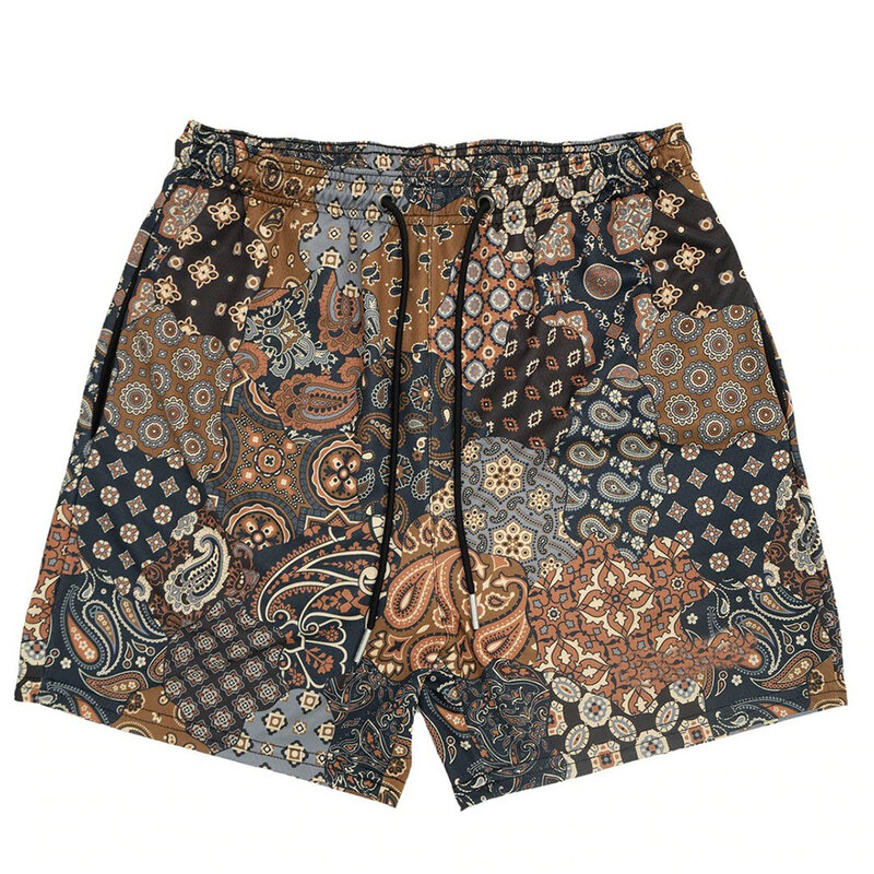 Pantalones cortos con diseño de flores para hombre y mujer, Shorts de moda Vintage, de gran tamaño, para deportes de calle, exteriores, Playa hawaiana, bañadores de natación