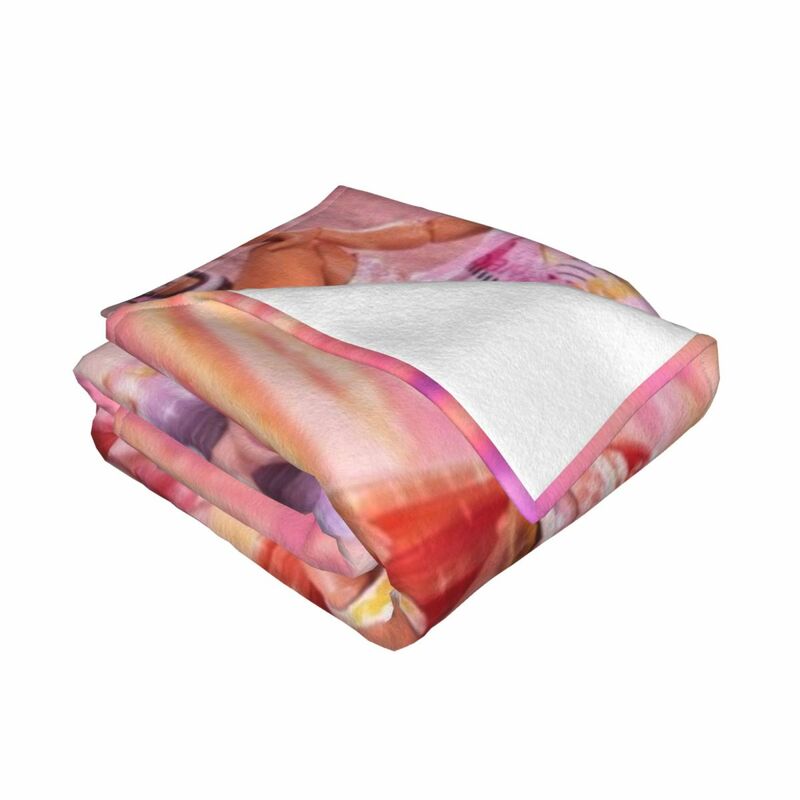 Rainbow High Pacific Coast group artwork Throw Blanket Flannels Thin Blankets