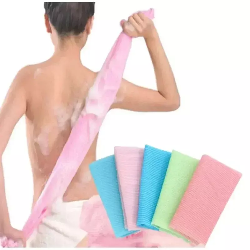 Body Wash Nylon Toalha De Banho, Pano De Polimento De Pele, Back Scrubber, Washcloth De Beleza Japonesa, Nova Beleza