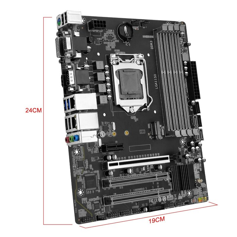 MACHINIST-placa base H97M PRO LGA 1150, M-ATX compatible con DDR3 RAM, I3 Intel Core I5 I7 E3 CPU SATA3.0 USB3.0 NVME NGFF M.2