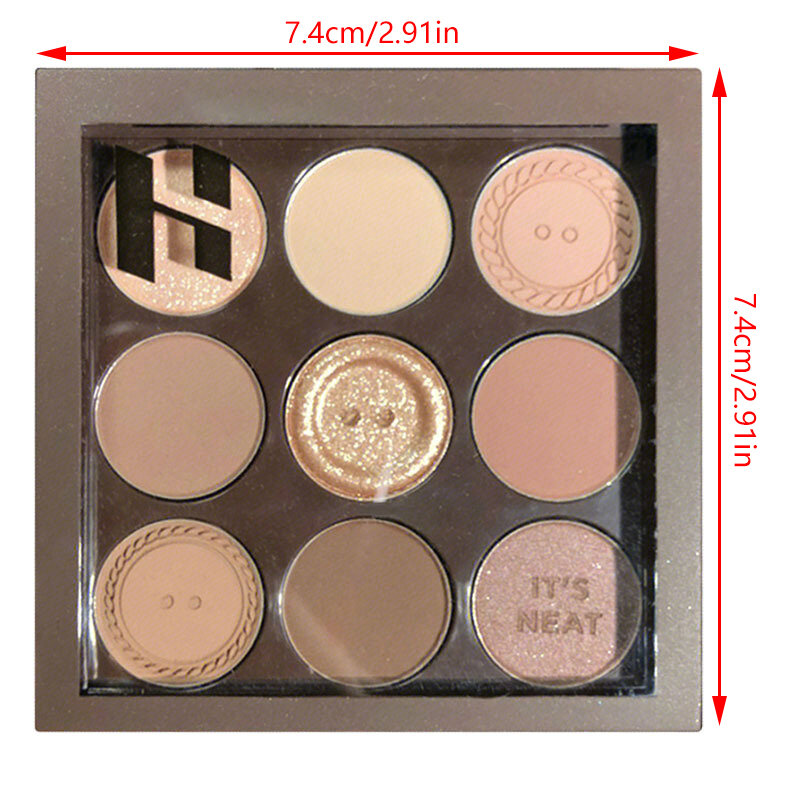 9Color Eye Shadow Plate Eyeshadow Matte Pearl Beginner Makeup Eyeshadow Tray Sculpture Highlight Cosmetic For Girls Accessorie