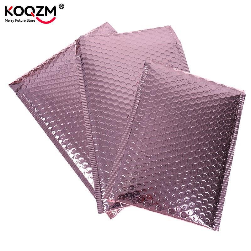 10Pcs Rose Gold Foam Envelope Bags Self Seal Mailers Padded Shipping Envelopes With Bubble Mailing Bag