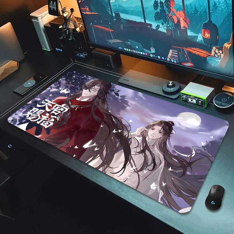 Anime Tian Guan Ci Fu Mouse Pad XXL Lockrand Deskmat Gamer Mats Pc Gaming Accessories Rubber Mat Keyboard Cabinet Mause Laptops