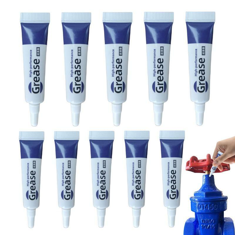 10pcs Silicone Grease Ring Waterproof Food Grade Silicone Lubricant Grease Use On Most Surfaces No Drip No Freeze For Automobile