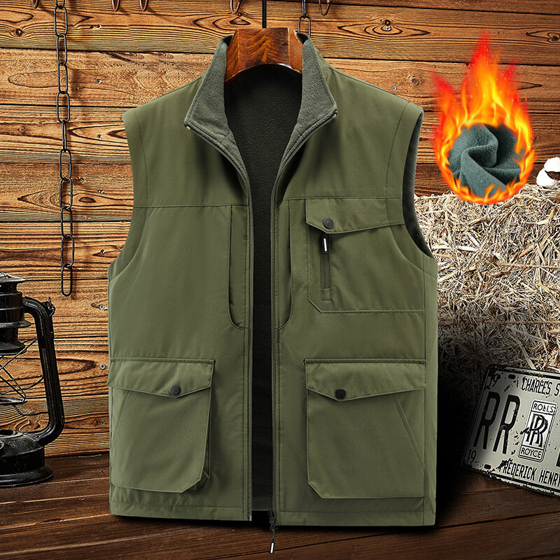 Fishing Vests For Men Tactical Vest Professional Heater Male Clothes Sleeveless Jacket Heated Work Outerwear MAN Winter Jackets