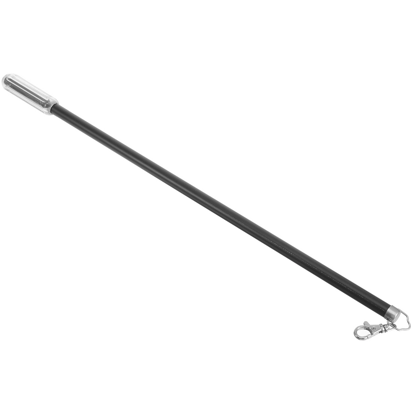 50cm Aluminum Alloy Curtain Track Roman Rod Manual Push and Pull Small Lever Hand (black) Stick Wand Opener Long Drapery