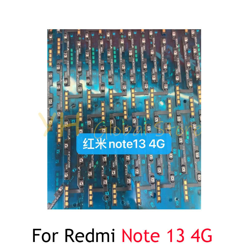For Xiaomi Redmi Note 13 Pro Plus Power On Off Switch Volume Side Button Flex Cable Repair Parts