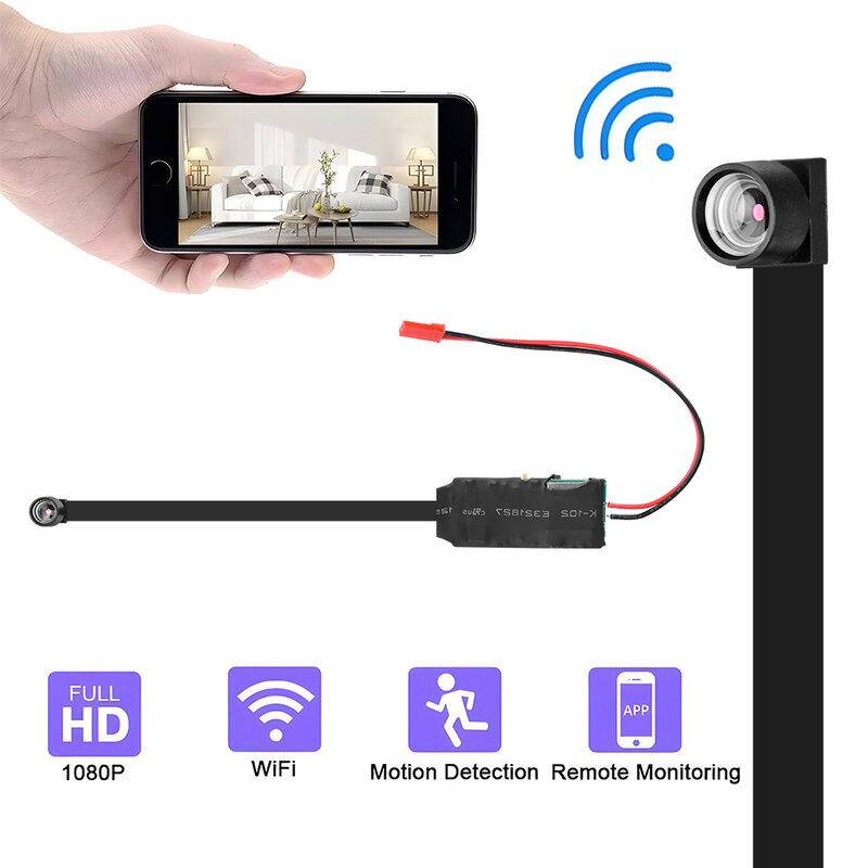 Mini Camera HD 1080P WiFi Camcorder Sports DV DVR DIY Portable Wireless Module Video Recorder Support Remote View P2P Camera