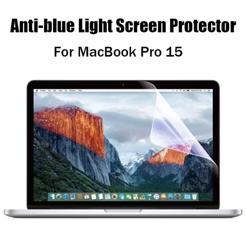 Oogbescherming Schermbeschermer Voor Macbook Pro 15 Model A1990 A1707 A1398 A1286 Bewaker Anti-Blauw Licht Matte Huisdier Zachte Film