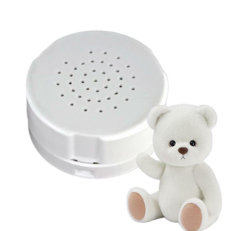 Kotak suara mainan lembut dan suka diemong merekam pesan khusus untuk mainan mewah perekam suara DIY pesan kustom perekam Audio ukuran Mini
