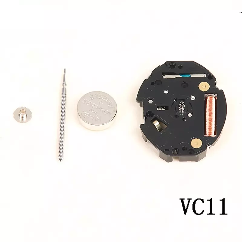 นาฬิกาควอตซ์เคลื่อนไหว VC11E แบบ3ขาอุปกรณ์เสริมสำหรับการเคลื่อนไหวแบบ VC11
