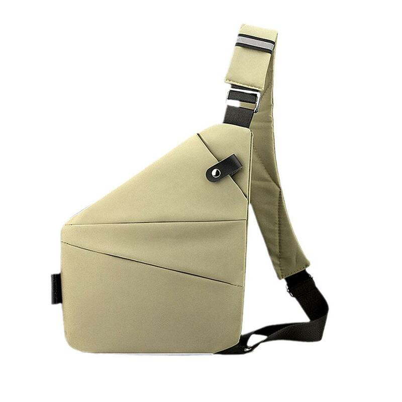 Дорожная сумка через плечо с защитой от кражи, многофункциональная Мужская нагрудная Сумочка для бега и отдыха, невидимая, с защитой от брызг, Z9j9