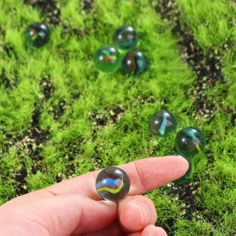 Giocare a biglie di cristallo classica palla di vetro che rimbalza flipper piccoli marmi giocattoli perline di vetro per giocare