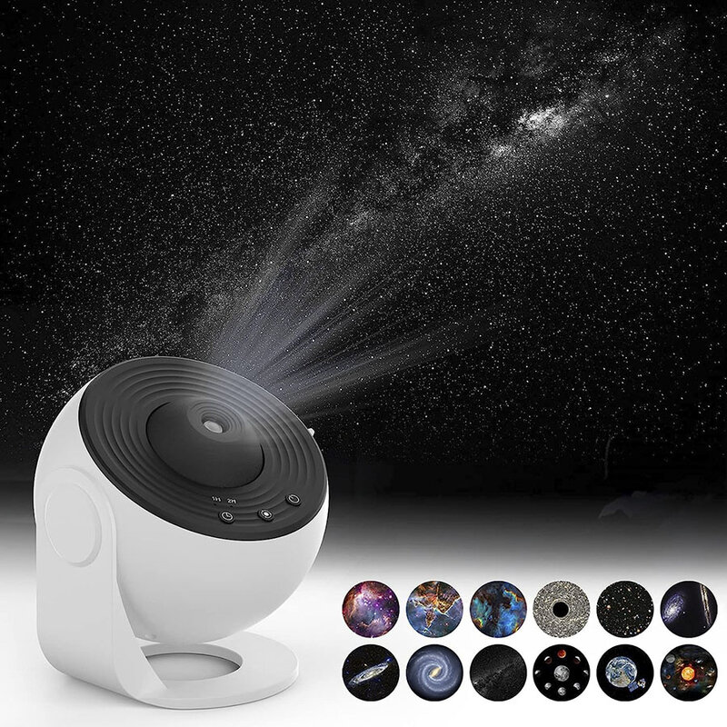 LED Star Projector Night Light Planetarium Earth Solar System Projector Lamp Romantic Gifts for Men Women Children Ambient Light