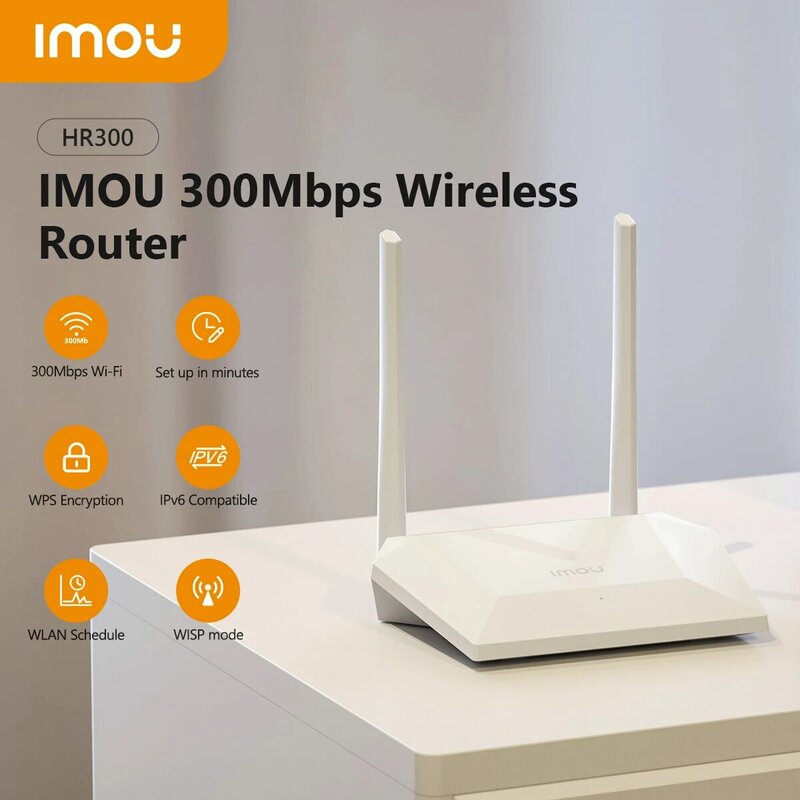 Imou 300 MBit/s WLAN-Router hr300 mit ieee 802.11b/g/n Technologie WPS-Verschlüsse lung IPV6-kompatibler WLAN-Zeitplan