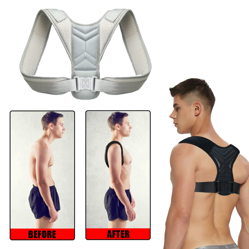 Back Posture Corrector Adjustable Neck Brace Training Equipment Home Office Man Woman Postura Shoulder Support Correction Belt