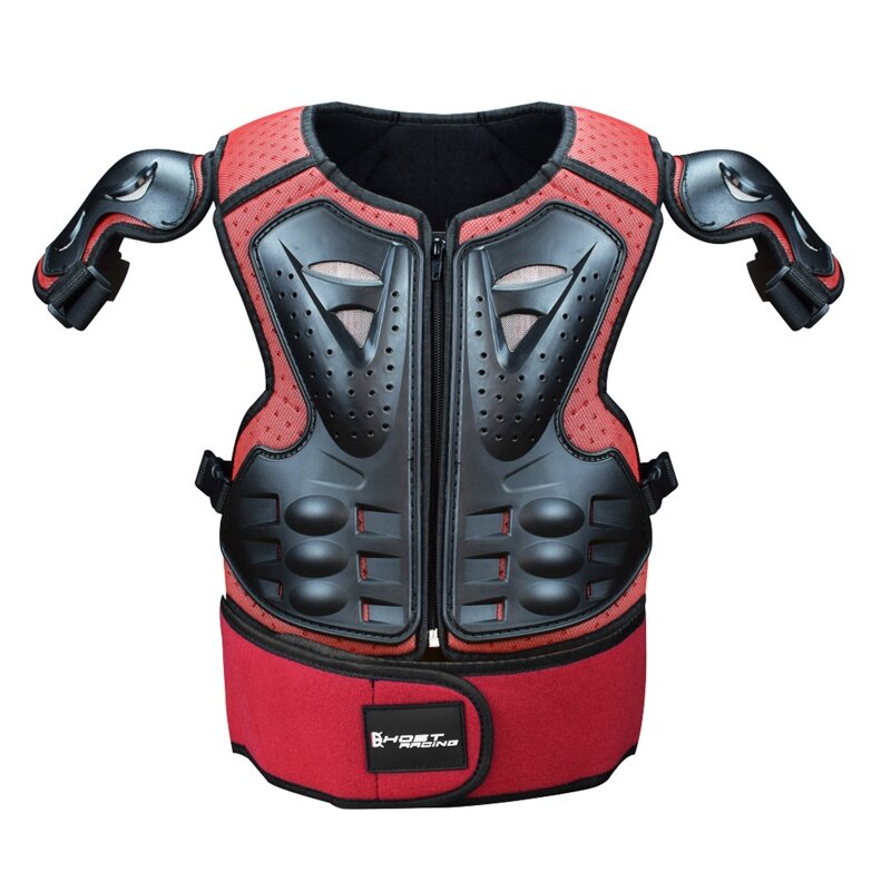 I più nuovi bambini moto moto equipaggiamento protettivo completo protezione per la schiena del torace gomito ginocchiere per Motocross