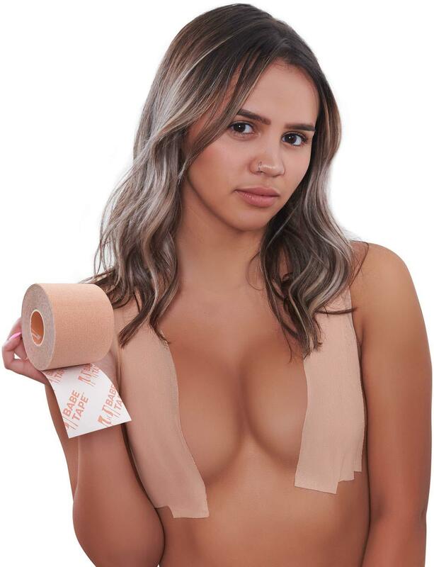 Sujetador Invisible sin tirantes para mujer, cinta adhesiva para Realce de pecho, 2022