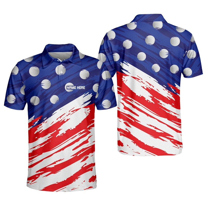 Gepersonaliseerde Cool Golf Polo Shirt Voor Mannen 3d Gedrukt Nationale Vlag Comfort Losse Polo Tops Casual Vrouwen Poloshirts Streetwear